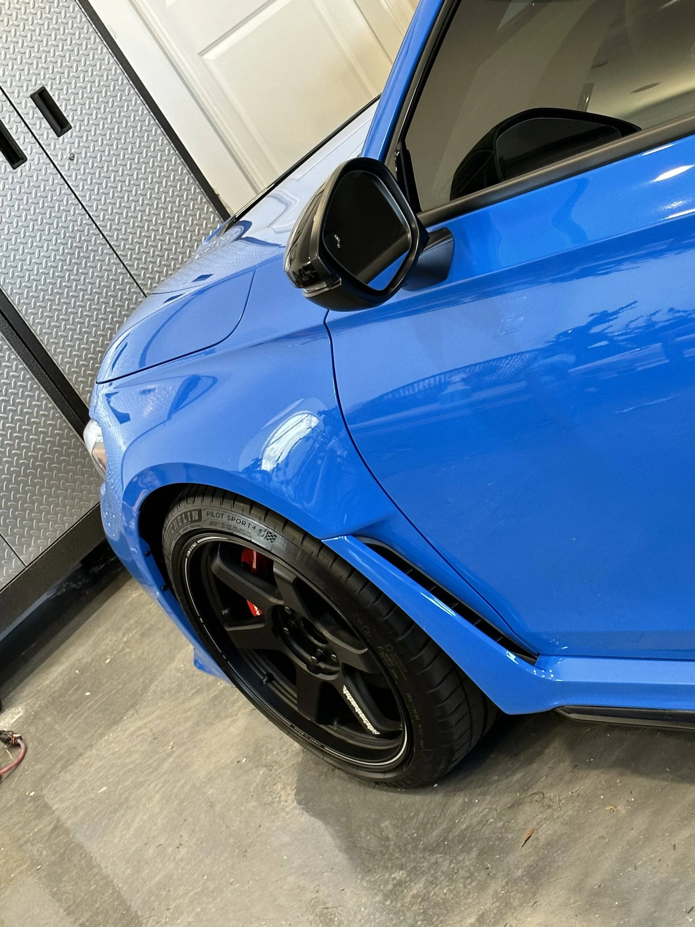 11th Gen Honda Civic 19” TE37 Ultra Wheels Installed on Boost Blue Civic Type R FL5 0AFE4B39-2EB0-4B6C-9D8C-A584BB9383F1