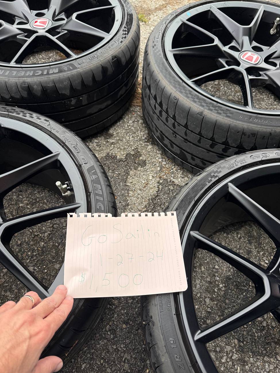 11th Gen Honda Civic 2023-2025 Type R FL5 OEM Wheels and Tires -SOLD (springs still for sale) 1