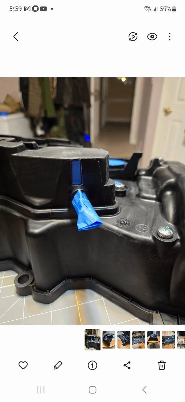 11th Gen Honda Civic Valve Cover Paint Prep 1000003256