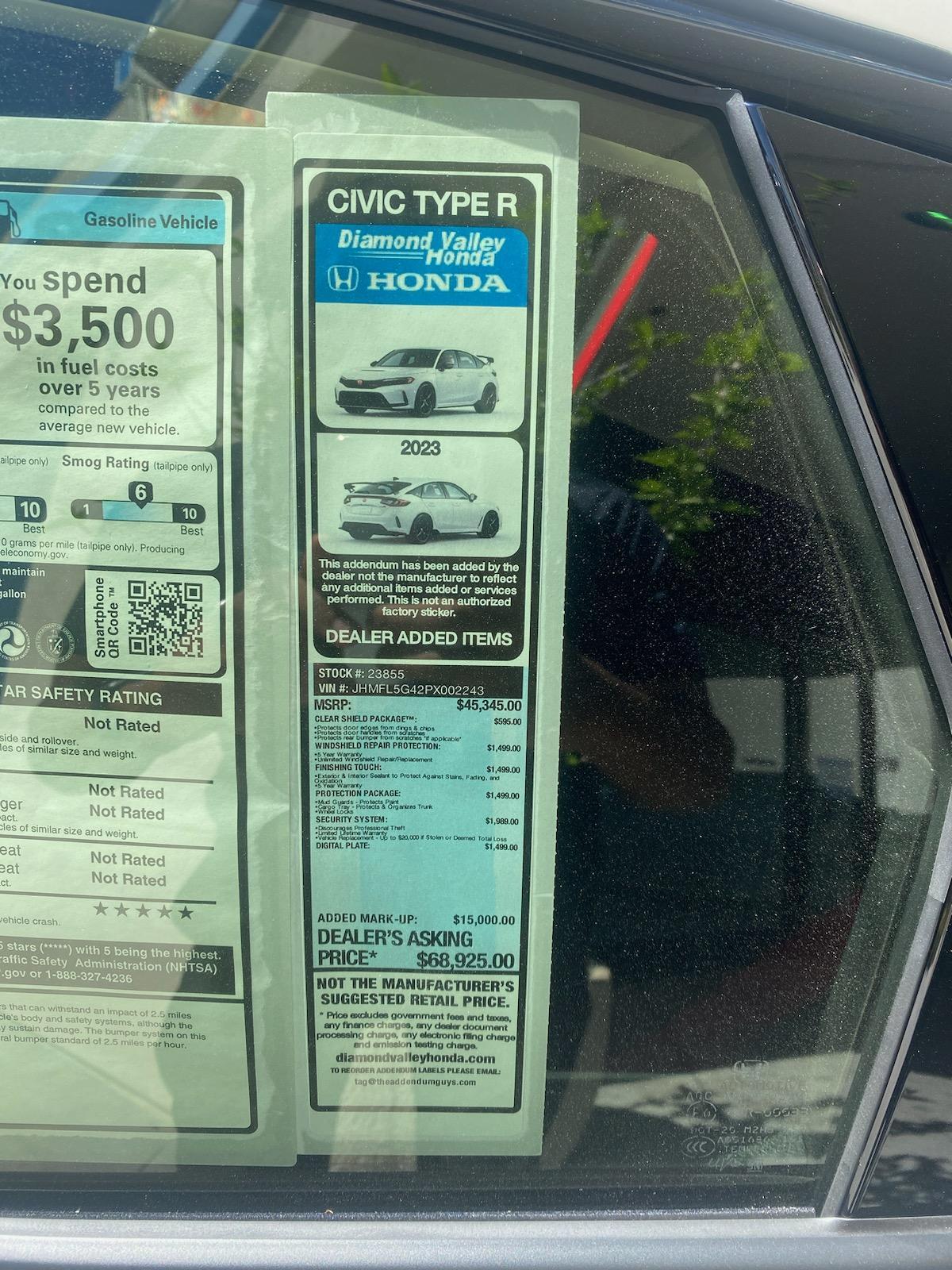 11th Gen Honda Civic The FL5 Dealer ADM Markup Thread 1000006224