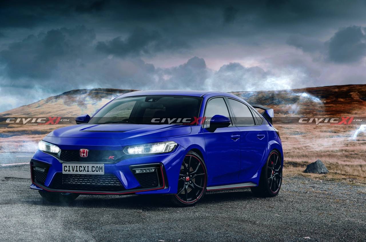 11th Gen Honda Civic Here's what the next-gen 2022-2023 Civic Type R will look like 11th-gen-Civic-TYPE-R-Front-Blue