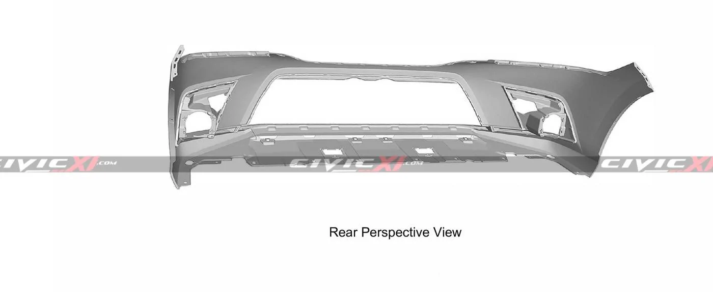 11th Gen Honda Civic 2022 Civic (11th gen) Dashboard, Steering Wheel, Bumpers, Lighting Revealed 11th-generation-Civic-Front-Bumper-2