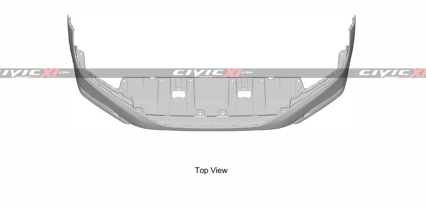 11th Gen Honda Civic 2022 Civic (11th gen) Dashboard, Steering Wheel, Bumpers, Lighting Revealed 11th-generation-Civic-Front-Bumper-7