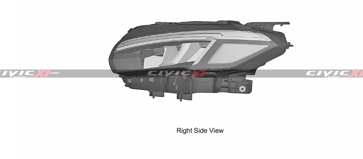 11th Gen Honda Civic 2022 Civic (11th gen) Dashboard, Steering Wheel, Bumpers, Lighting Revealed 11th-generation-Civic-Headlamp-5