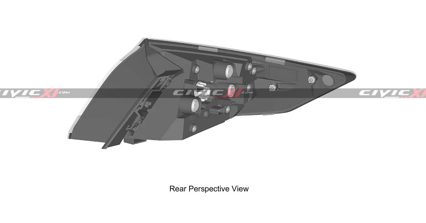 11th Gen Honda Civic 2022 Civic (11th gen) Dashboard, Steering Wheel, Bumpers, Lighting Revealed 11th-generation-Civic-Rear-Taillights-Lamps-2