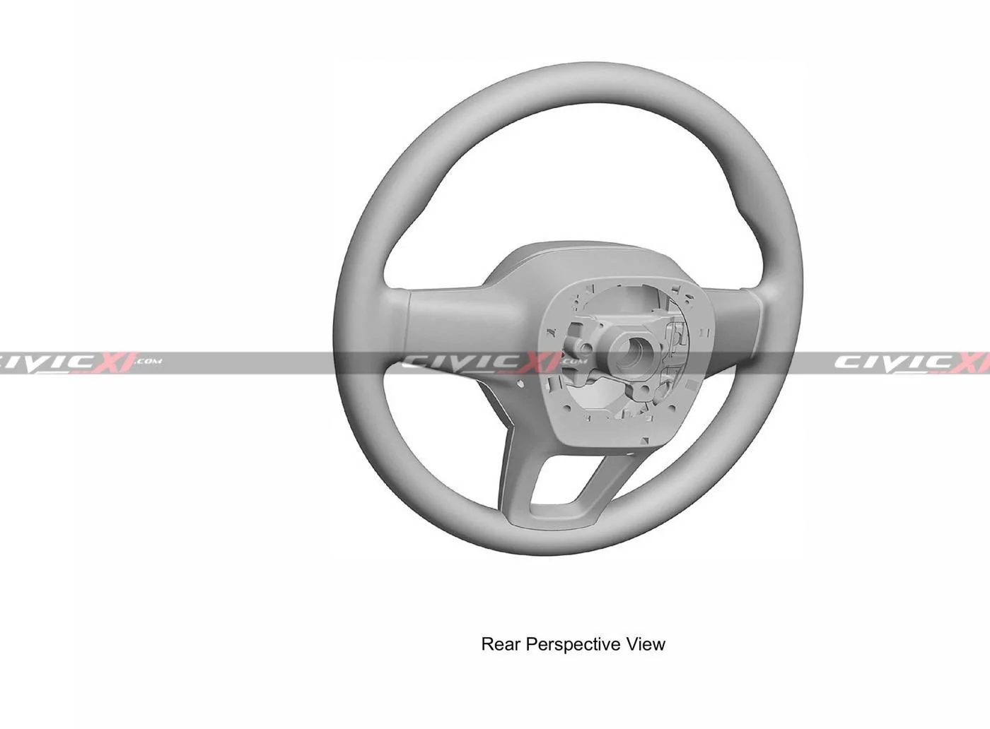 11th Gen Honda Civic 2022 Civic (11th gen) Dashboard, Steering Wheel, Bumpers, Lighting Revealed 11th-generation-Civic-Steering-Wheel-2