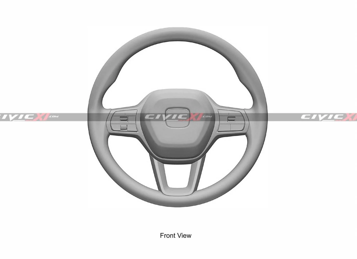 11th Gen Honda Civic 2022 Civic (11th gen) Dashboard, Steering Wheel, Bumpers, Lighting Revealed 11th-generation-Civic-Steering-Wheel-3