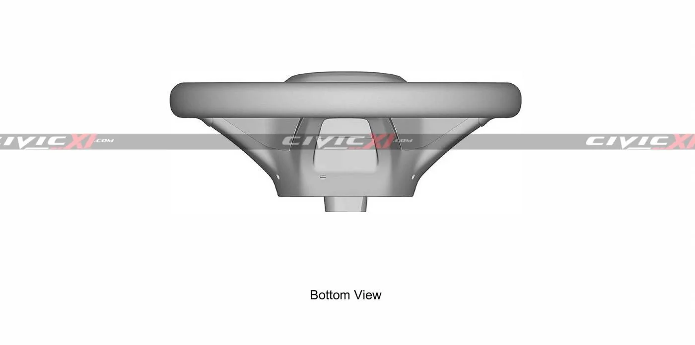 11th Gen Honda Civic 2022 Civic (11th gen) Dashboard, Steering Wheel, Bumpers, Lighting Revealed 11th-generation-Civic-Steering-Wheel-8