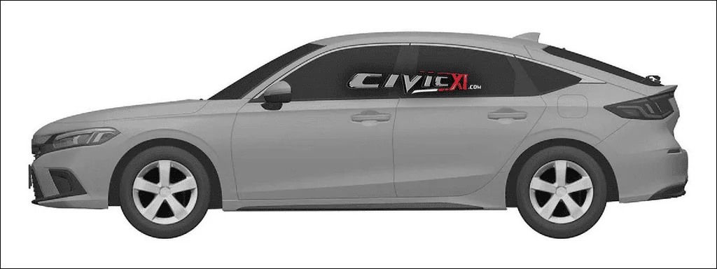 11th Gen Honda Civic Exclusive: 11th Gen 2022 Civic (Hatchback) Fully Revealed in Official Honda Patent Images 1601516770955