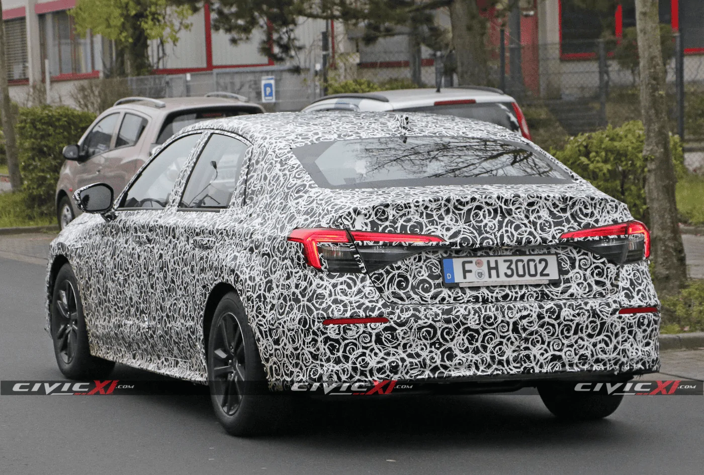 11th Gen Honda Civic Next-Generation 2022 Honda Civic Sedan Spied Testing in Germany 1605213571782