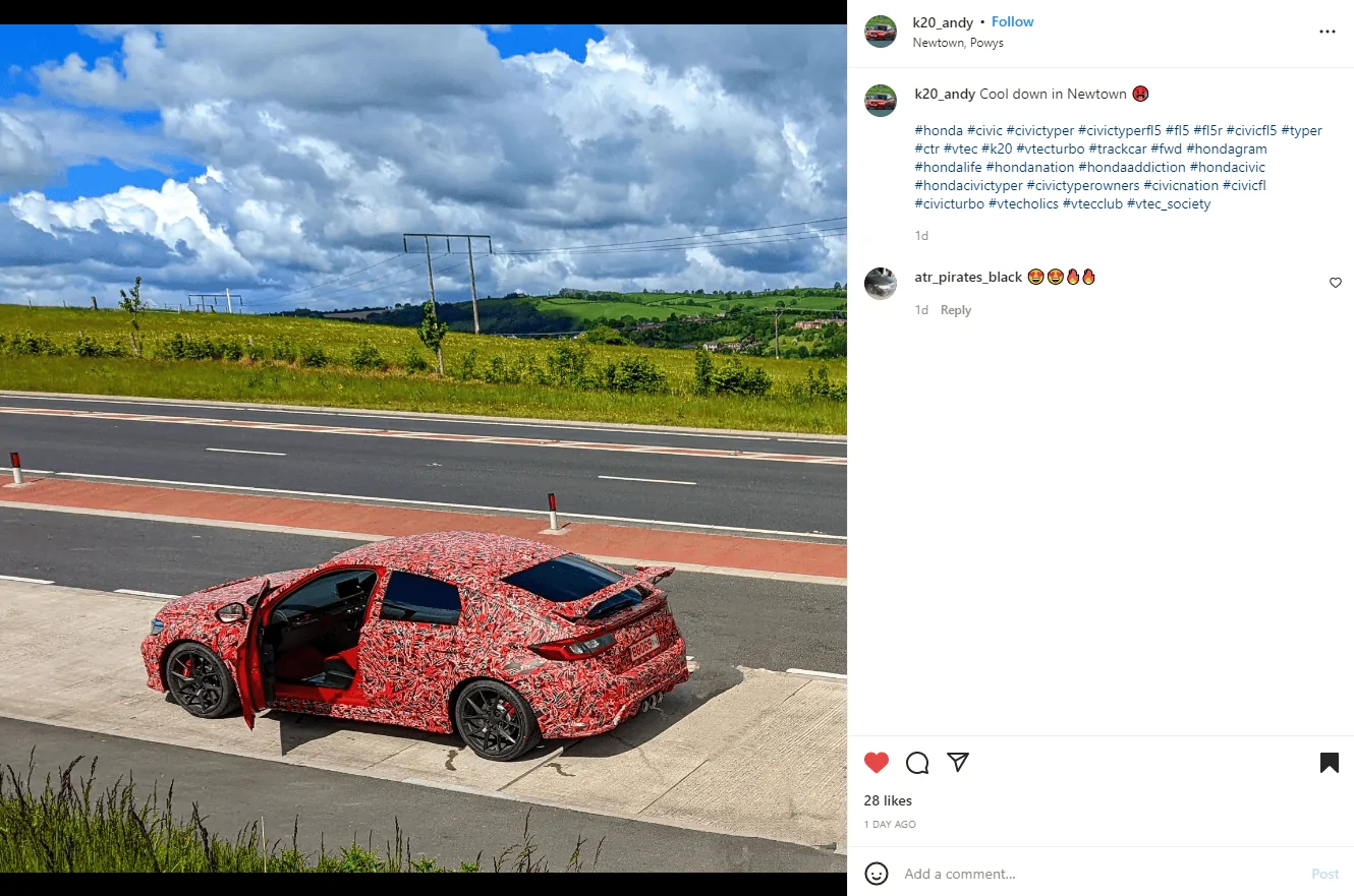 11th Gen Honda Civic (Possible) 2023 Civic Type R Driver Posts after Global Unveil 1658633291966