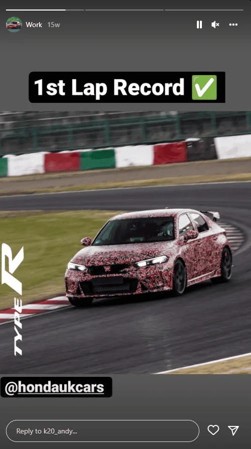 11th Gen Honda Civic (Possible) 2023 Civic Type R Driver Posts after Global Unveil 1658633332433