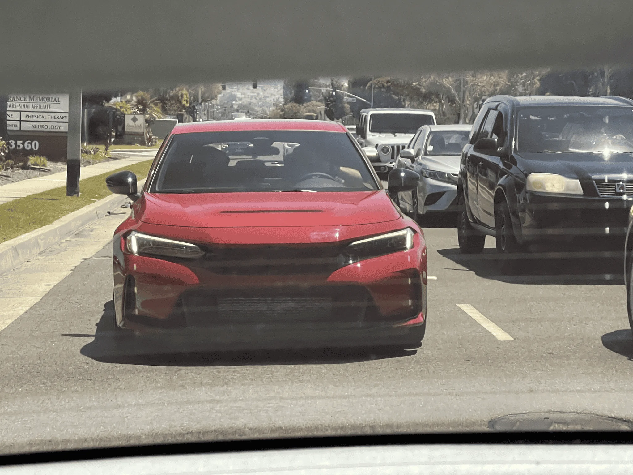 11th Gen Honda Civic 2023 Civic Type R On Road Sighting in Rallye Red (@ Torrance, CA) 1658801213497