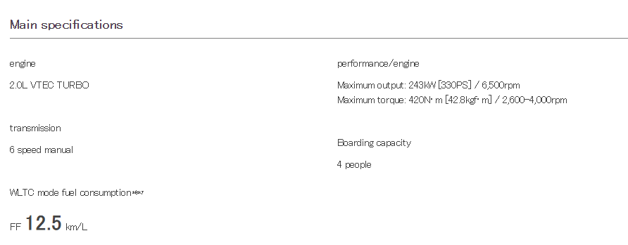 11th Gen Honda Civic Official JDM FL5 spec - now available to order - 325bhp/330PS 1662125804225