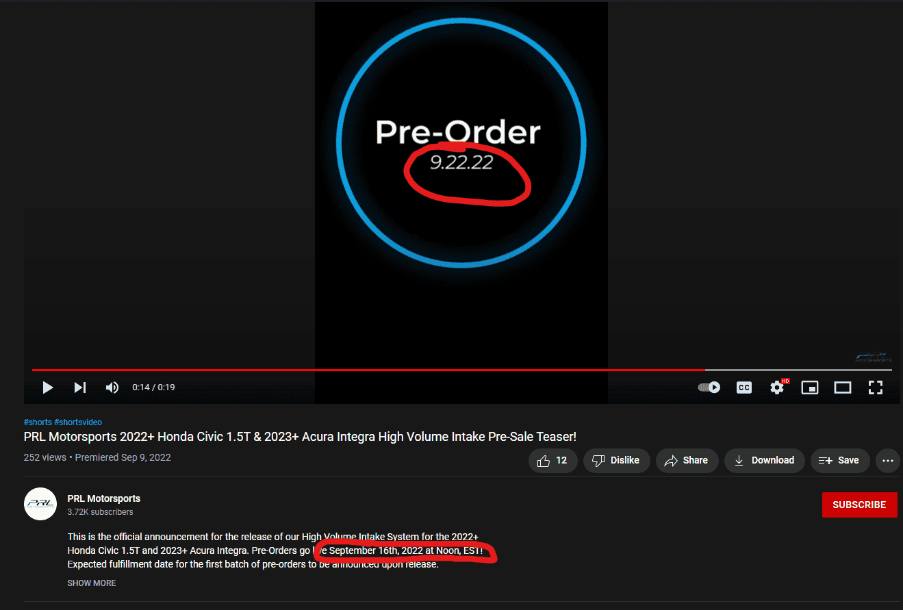 11th Gen Honda Civic 2022+ Honda Civic 1.5T High Volume Intake System Development 1663082302584