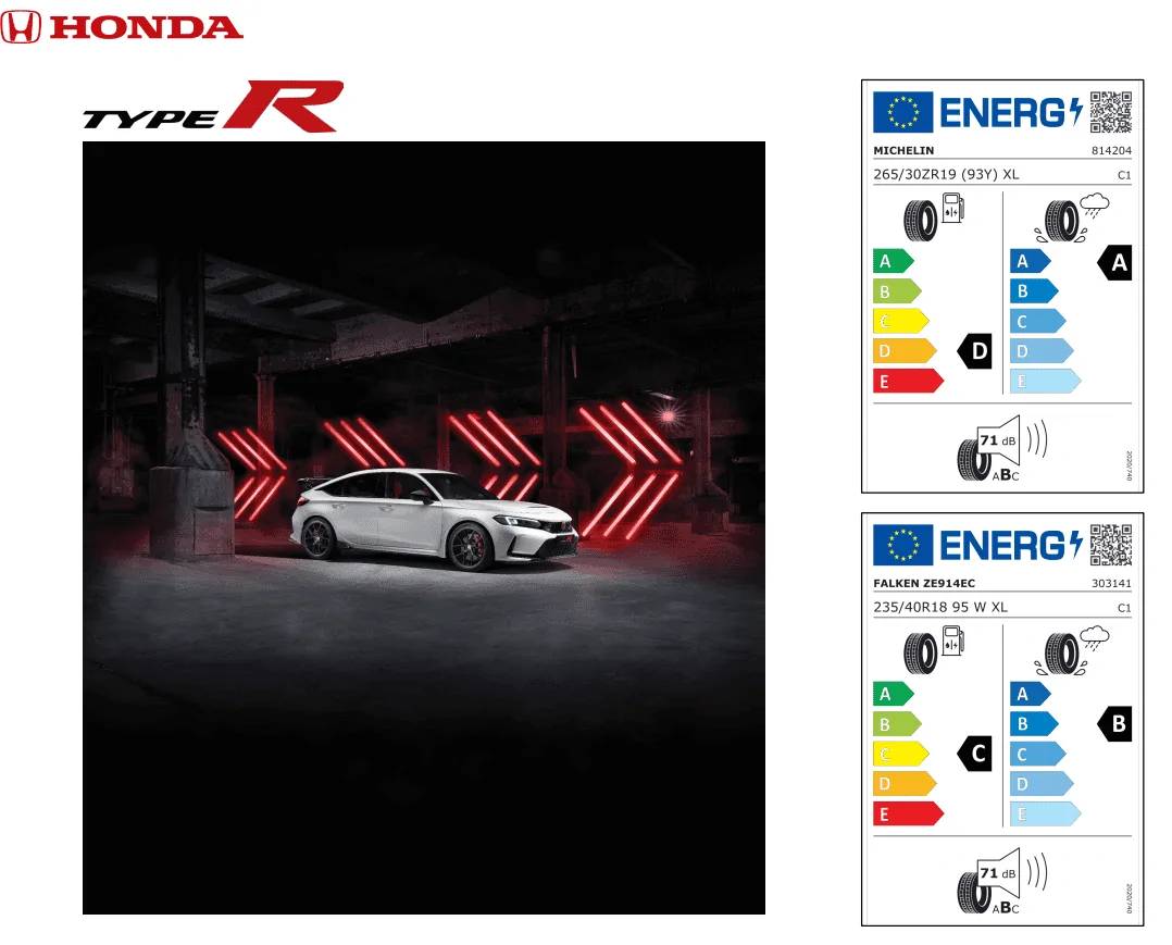 11th Gen Honda Civic Michelin Sport Cup 2 Tires 1686770747871