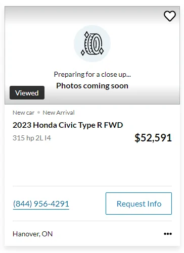 11th Gen Honda Civic Canadian dealer asked what colour Type R I want 1693373274034