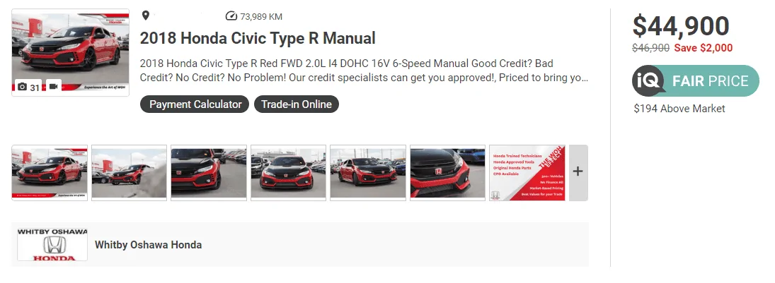 11th Gen Honda Civic Canadian dealer asked what colour Type R I want 1696118308376