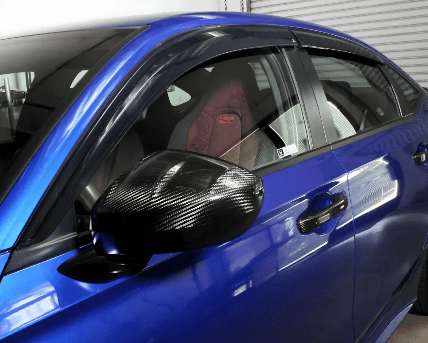 11th Gen Honda Civic Side Window Visors & Roof Visor / Spoiler - Installed! 1696624013061-png