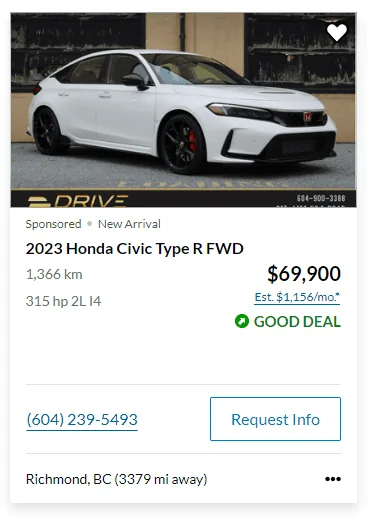 11th Gen Honda Civic Canadian dealer asked what colour Type R I want 1699683669085