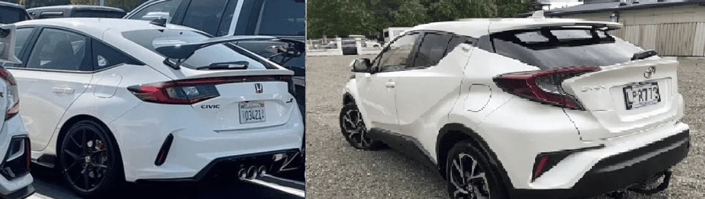 11th Gen Honda Civic Fl5 rear reminds me of Toyota CHR SUV 1699980448053