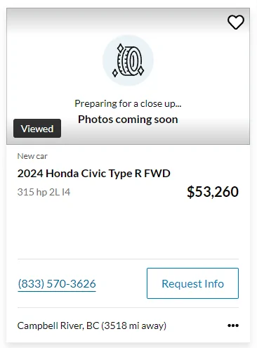 11th Gen Honda Civic Canadian dealer asked what colour Type R I want 1701976363304