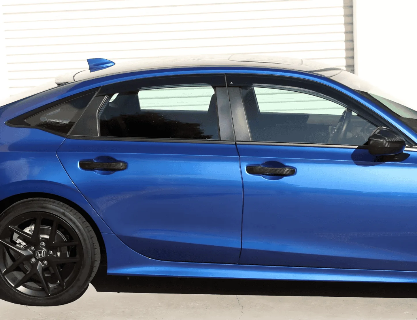 11th Gen Honda Civic Side Window Visors & Roof Visor / Spoiler - Installed! 1702503697946-png