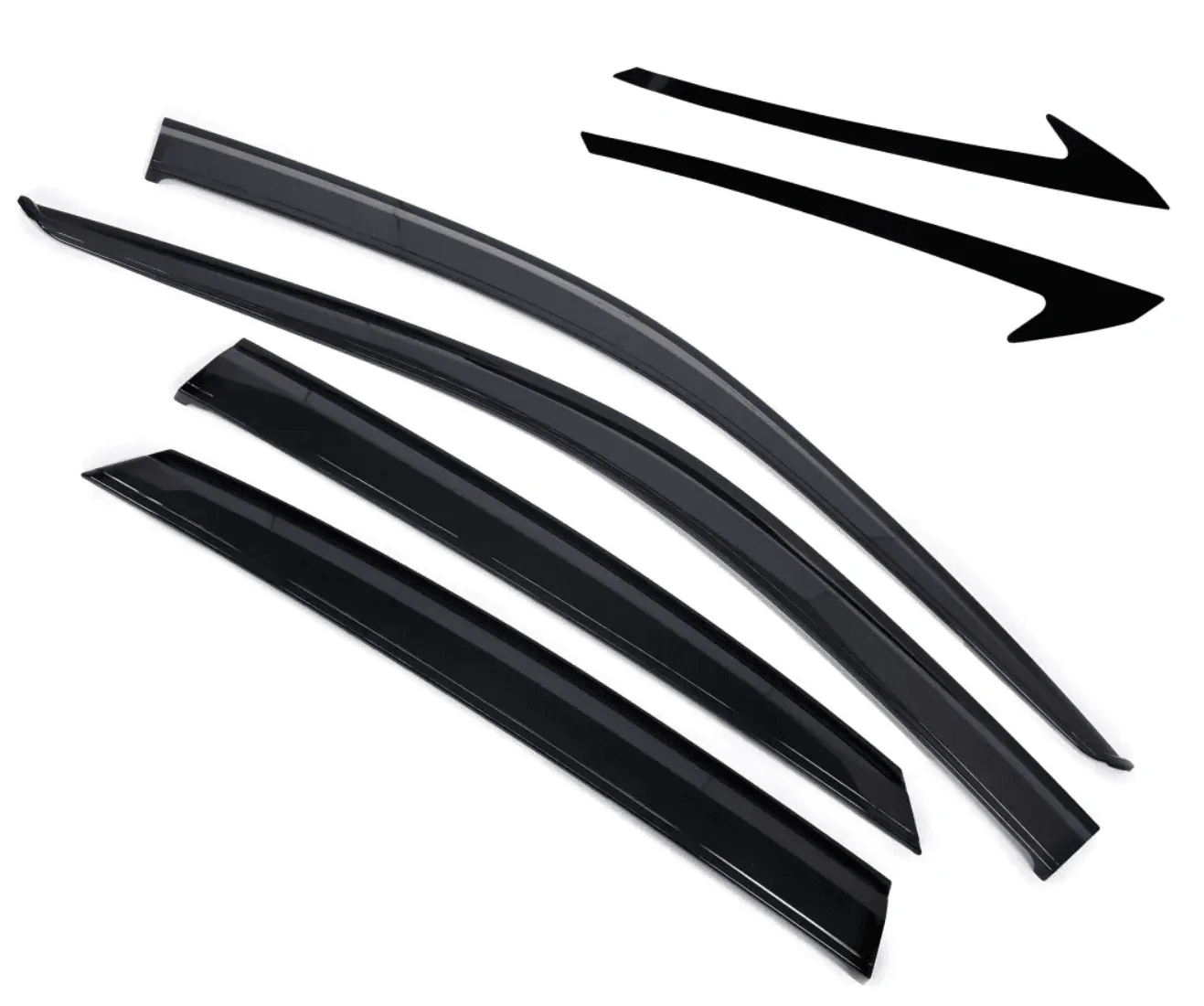 11th Gen Honda Civic Side Window Visors & Roof Visor / Spoiler - Installed! 1702503733725-png