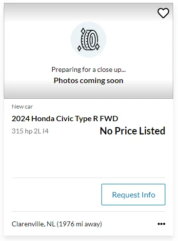 11th Gen Honda Civic Canadian dealer asked what colour Type R I want 1703437740776