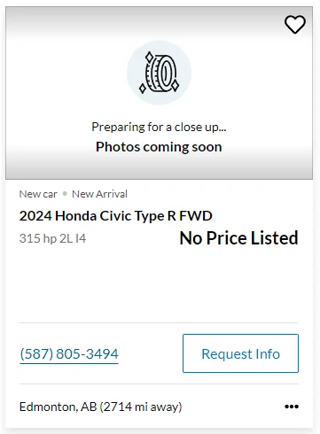 11th Gen Honda Civic Canadian dealer asked what colour Type R I want 1704434957259