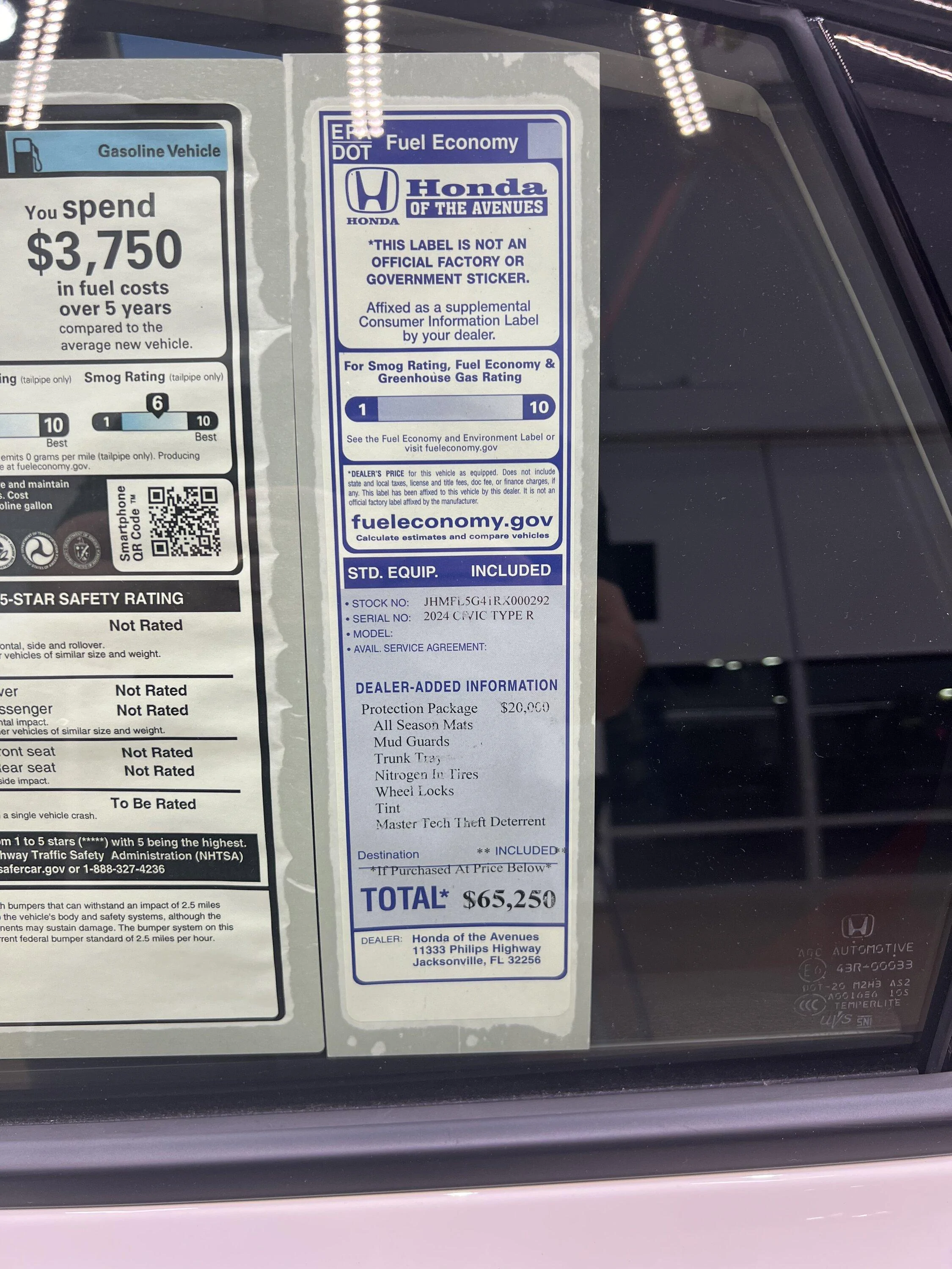11th Gen Honda Civic The FL5 Dealer ADM Markup Thread 1705256659153