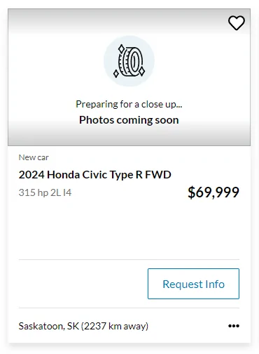 11th Gen Honda Civic Canadian dealer asked what colour Type R I want 1706881524224