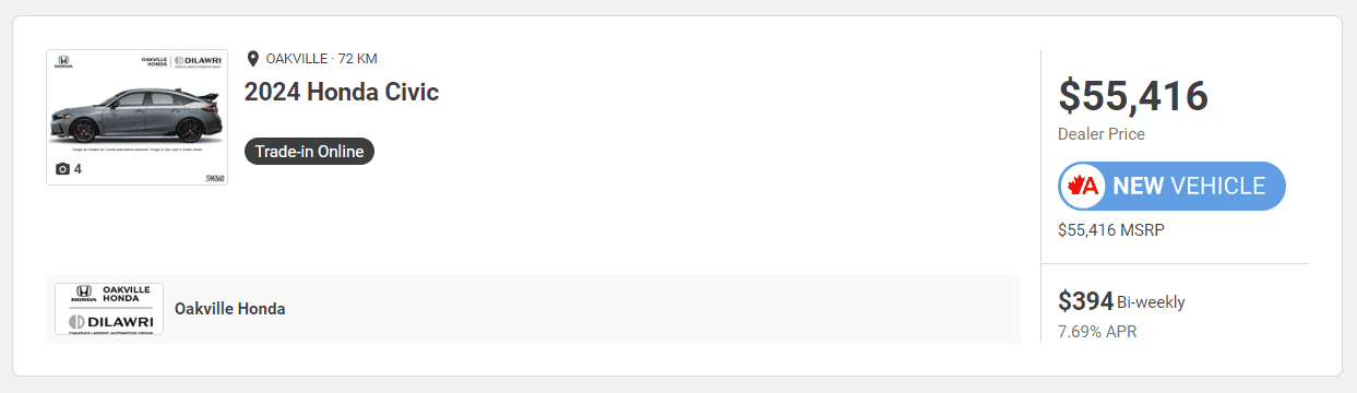 11th Gen Honda Civic Canadian dealer asked what colour Type R I want 1706971928452