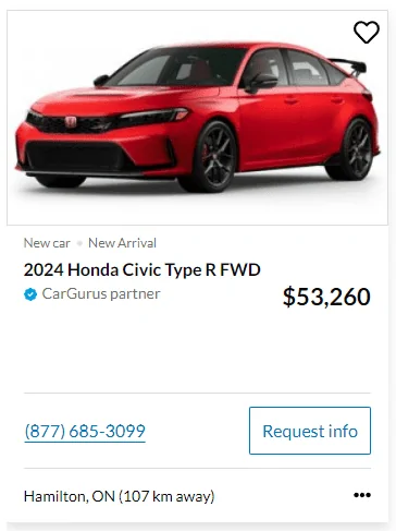 11th Gen Honda Civic Canadian dealer asked what colour Type R I want 1722292188294-qr