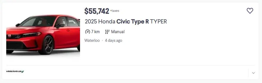 11th Gen Honda Civic Canadian dealer asked what colour Type R I want 1730752597334-sc