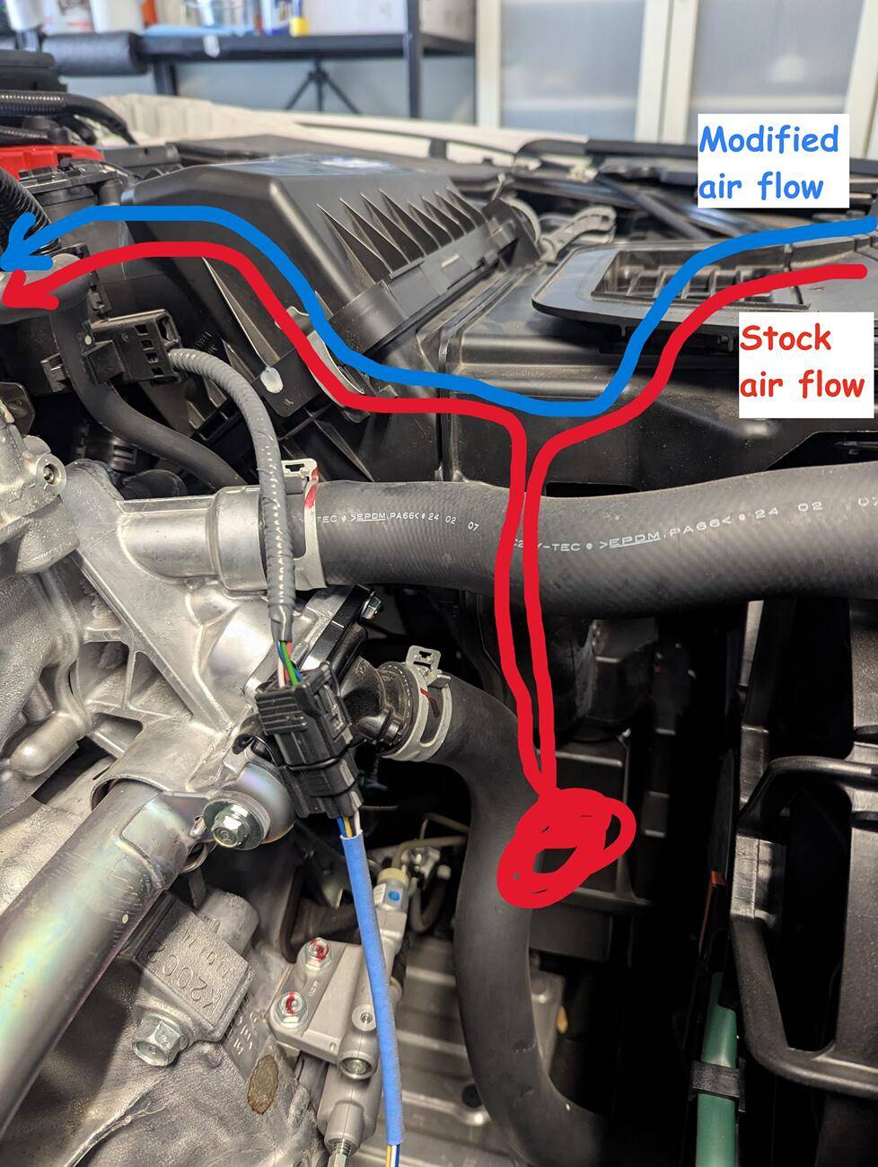 11th Gen Honda Civic PRL Stage 1 Intake for 2.0 non-turbo (K20C2) + modified stock lower airbox 1736185846887-4e