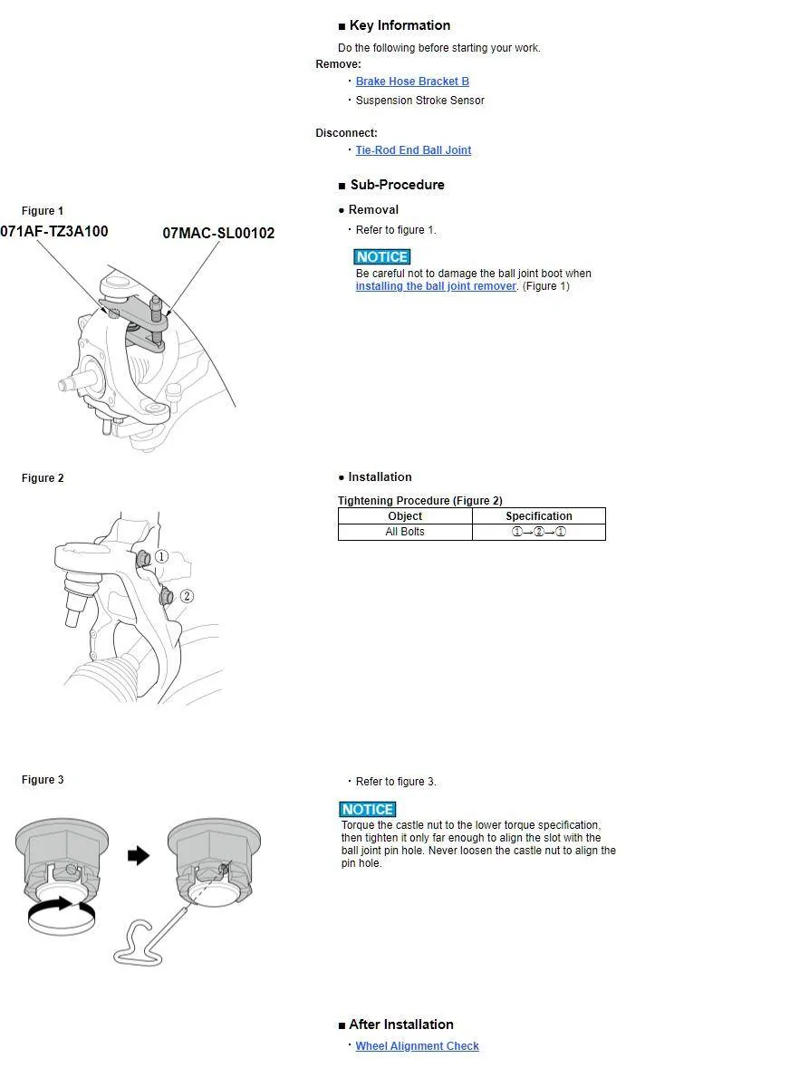 11th Gen Honda Civic Damper fork ("upper control arm") ball joint removal for axle access. 1749236435026-zz