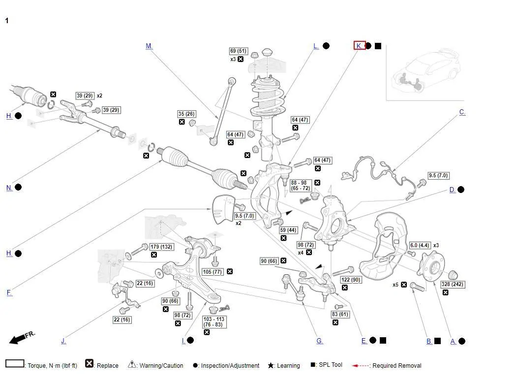 11th Gen Honda Civic Damper fork ("upper control arm") ball joint removal for axle access. 1749236728756-0