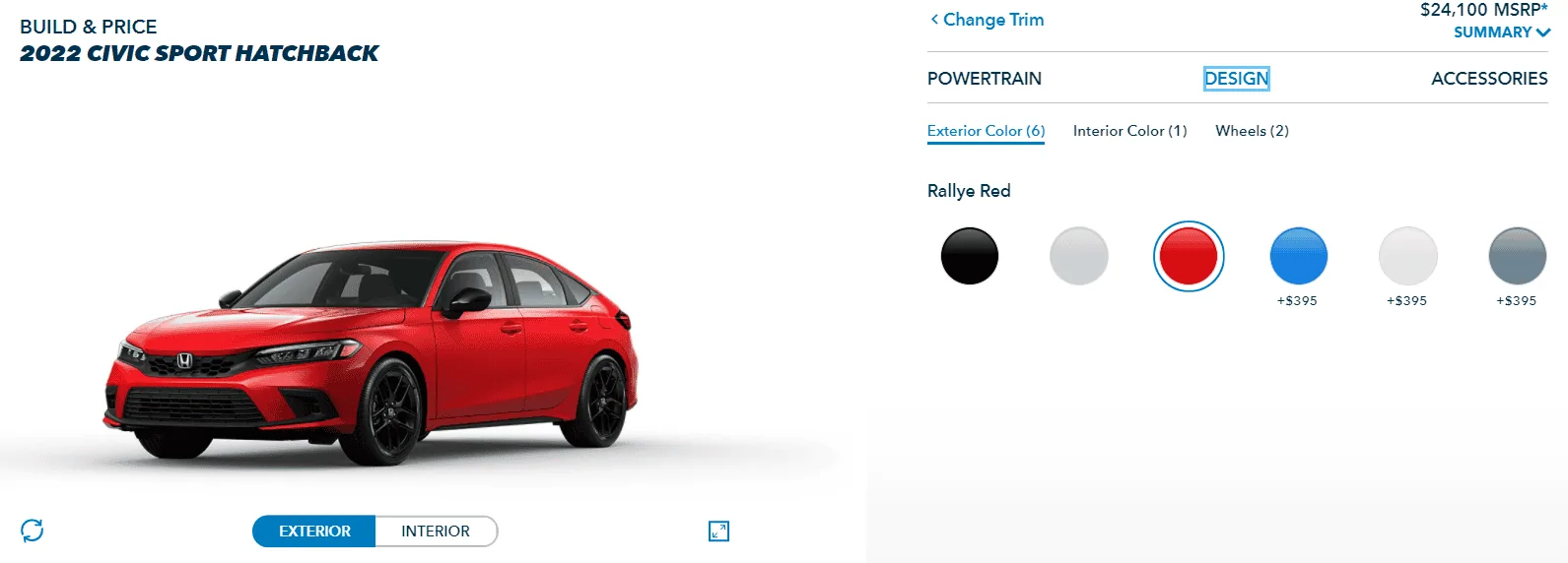 11th Gen Honda Civic 2022 Civic Hatchback Pricing Revealed and It Is Very Compelling! Starting at $22,900 MSRP 2