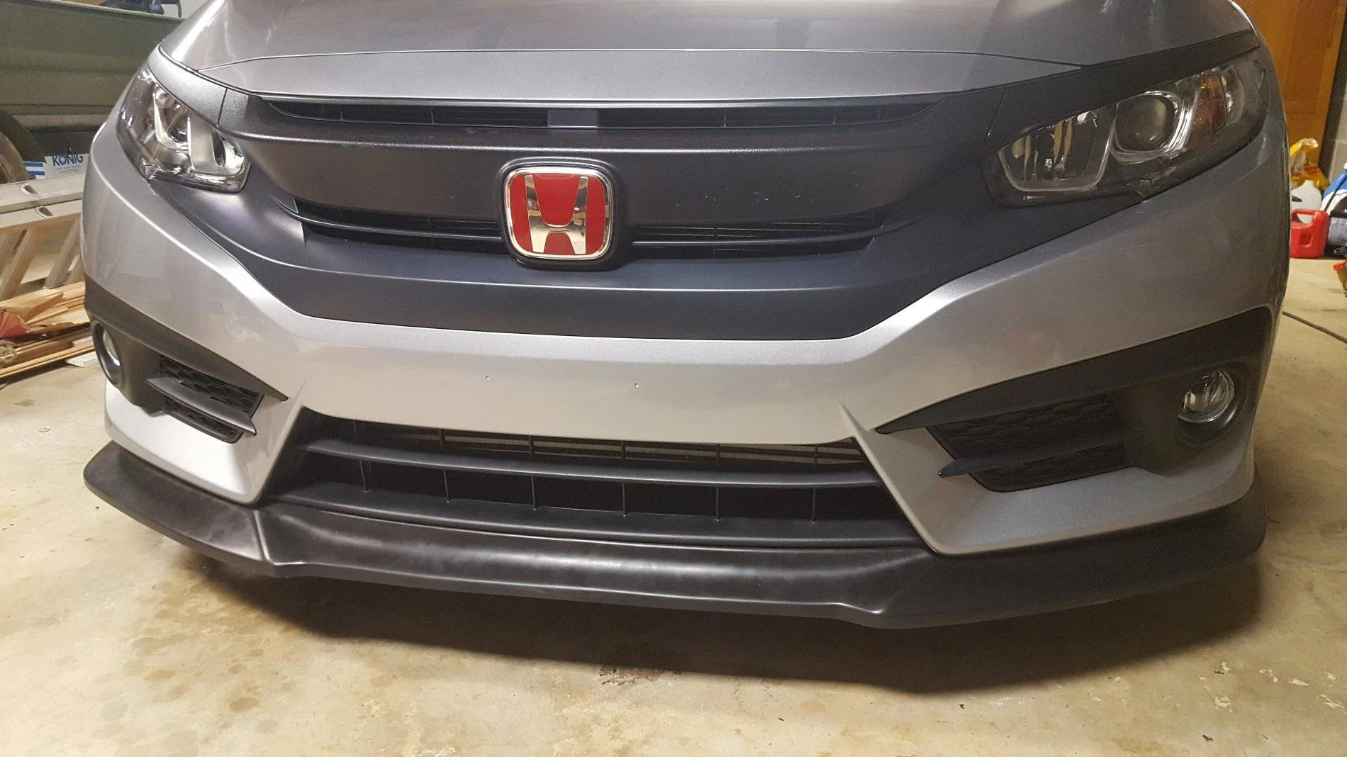 11th Gen Honda Civic 16-17 Civic 10th Gen Sedan - GT Style Front Bumper Lip (PU) - BLF-HC164GT-PU - UPDATED VERSION2 20170127_223201