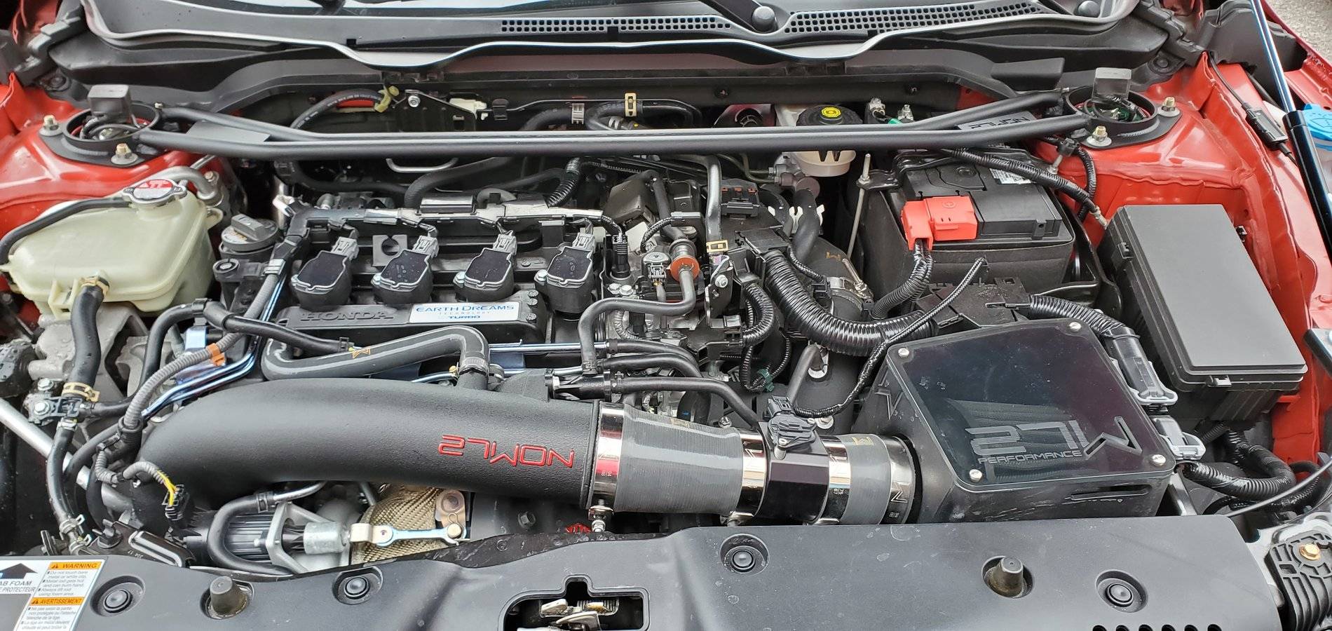 11th Gen Honda Civic 27WON Front Strut Tower Bar 20200509_160857