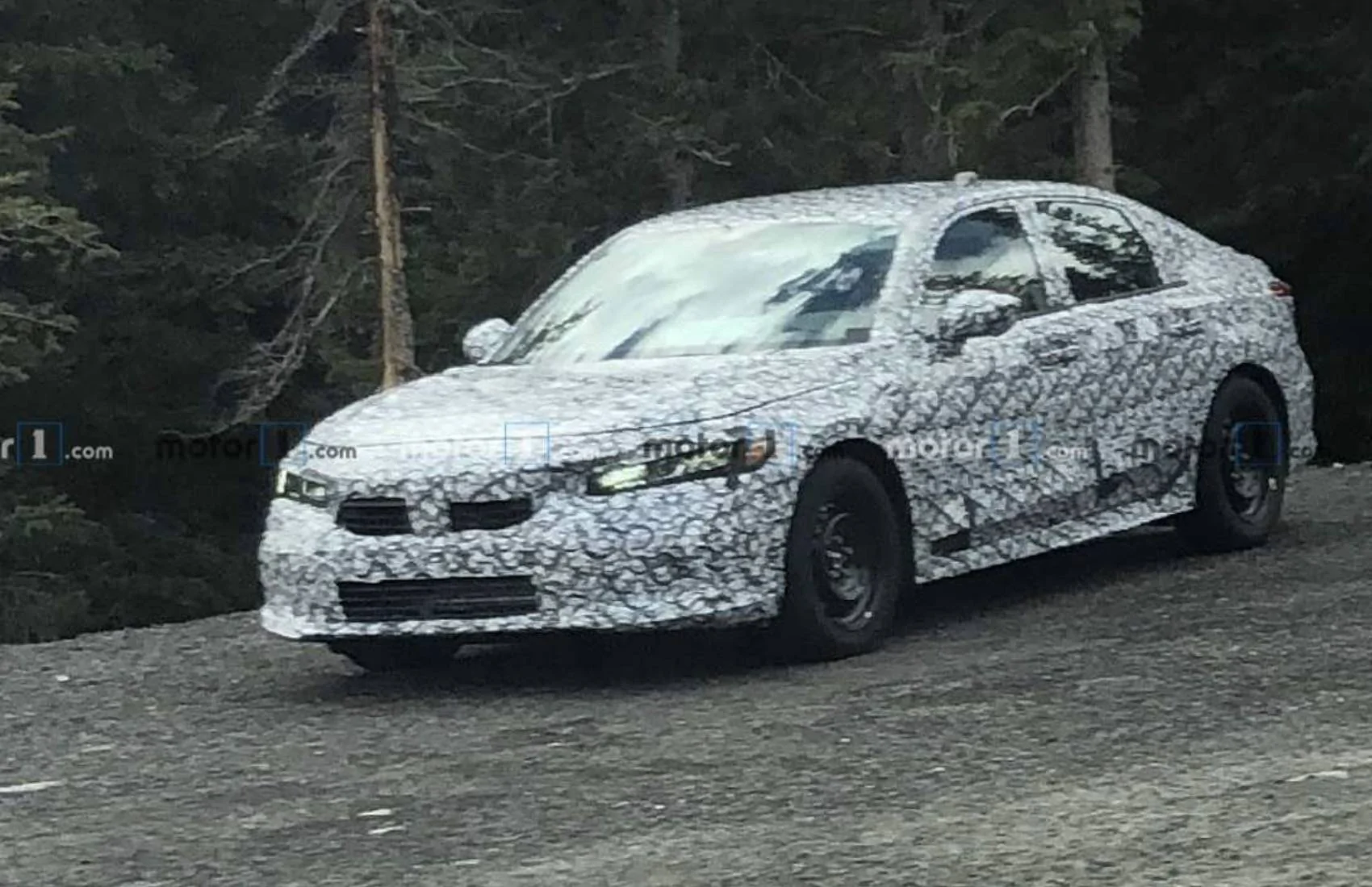11th Gen Honda Civic 2022 Civic Sedan prototype spied 2021-2022 Civic Sedan 3