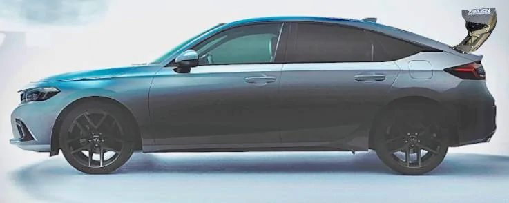 11th Gen Honda Civic 2022 Civic Hatchback Digitally Revealed! 2022 civic hatchback silver gt-wing