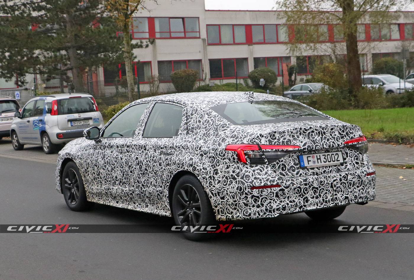 11th Gen Honda Civic Next-Generation 2022 Honda Civic Sedan Spied Testing in Germany 2022-Civic-Sedan-11th-Generation-Spied-Testing-Germany-11