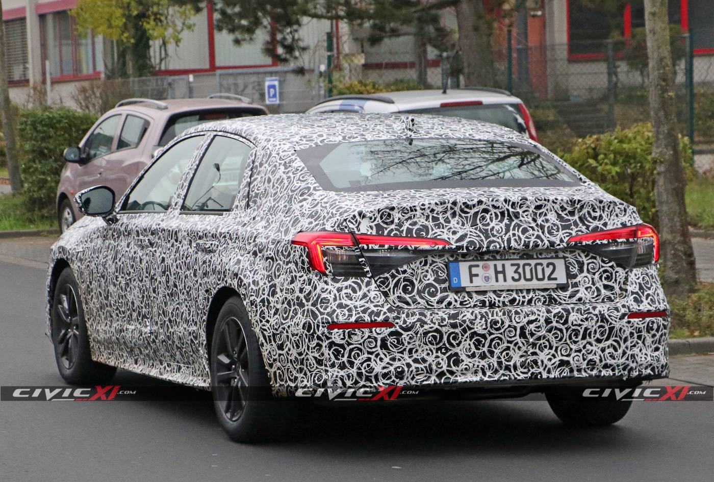 11th Gen Honda Civic Next-Generation 2022 Honda Civic Sedan Spied Testing in Germany 2022-Civic-Sedan-11th-Generation-Spied-Testing-Germany-12