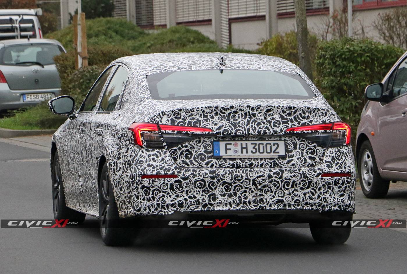11th Gen Honda Civic Next-Generation 2022 Honda Civic Sedan Spied Testing in Germany 2022-Civic-Sedan-11th-Generation-Spied-Testing-Germany-15