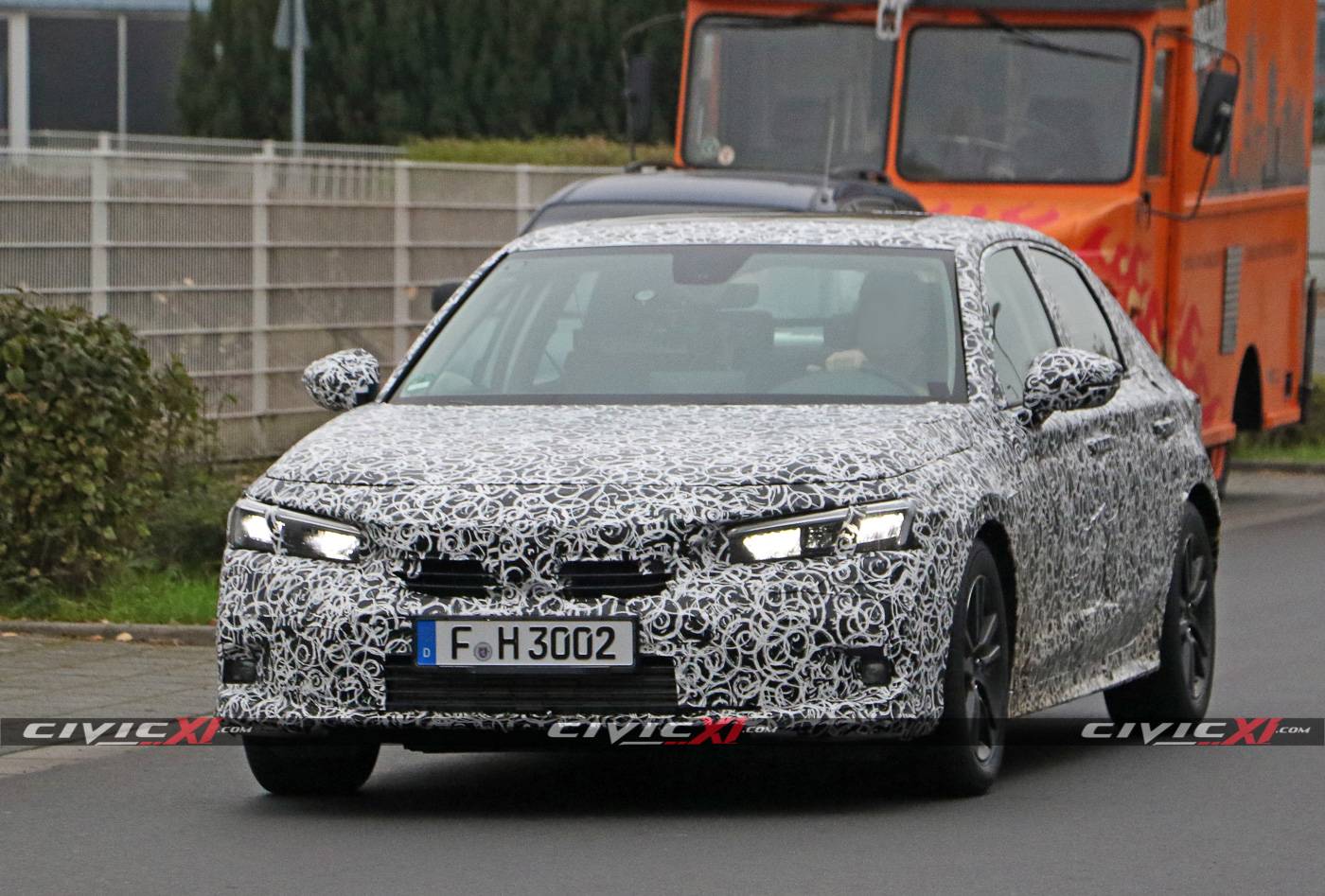 11th Gen Honda Civic Next-Generation 2022 Honda Civic Sedan Spied Testing in Germany 2022-Civic-Sedan-11th-Generation-Spied-Testing-Germany-2