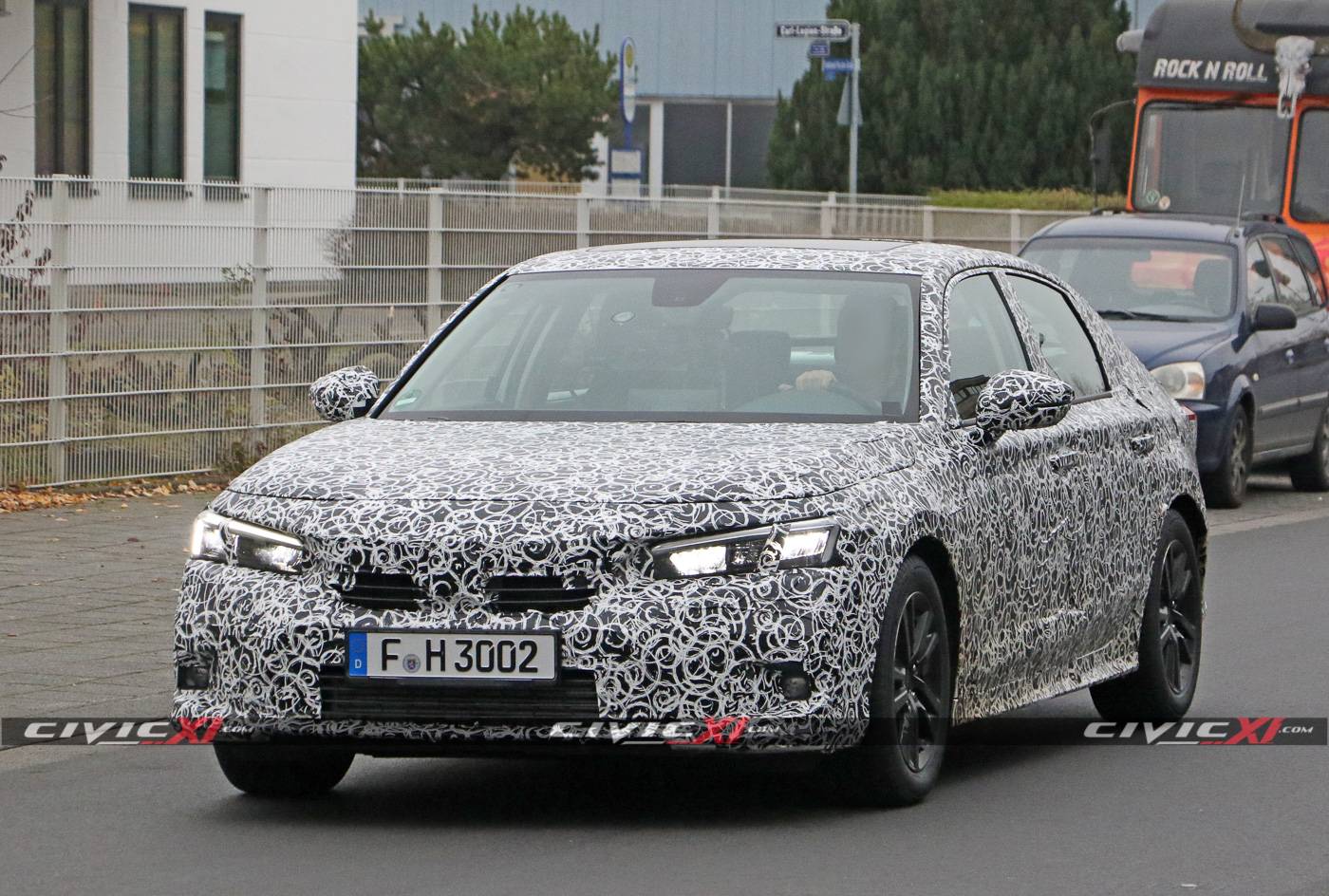 11th Gen Honda Civic Next-Generation 2022 Honda Civic Sedan Spied Testing in Germany 2022-Civic-Sedan-11th-Generation-Spied-Testing-Germany-4