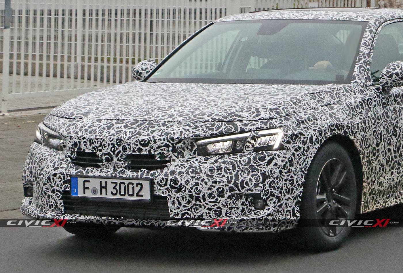 11th Gen Honda Civic Next-Generation 2022 Honda Civic Sedan Spied Testing in Germany 2022-Civic-Sedan-11th-Generation-Spied-Testing-Germany-7
