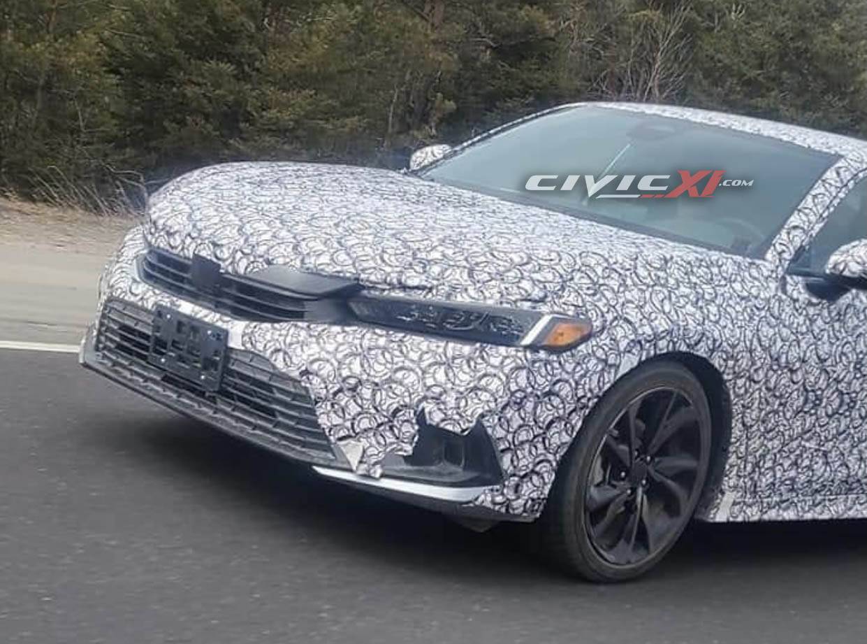 11th Gen Honda Civic Spied on road - 2022 Civic Sedan 2022 Civic Sedan Spied 1